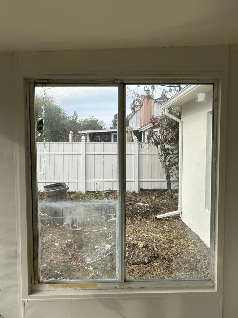 Sliding glass doors