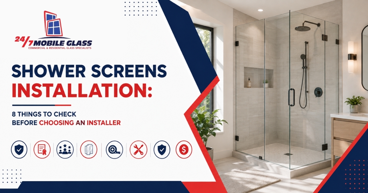 shower screens installation in Crescent Beach FL