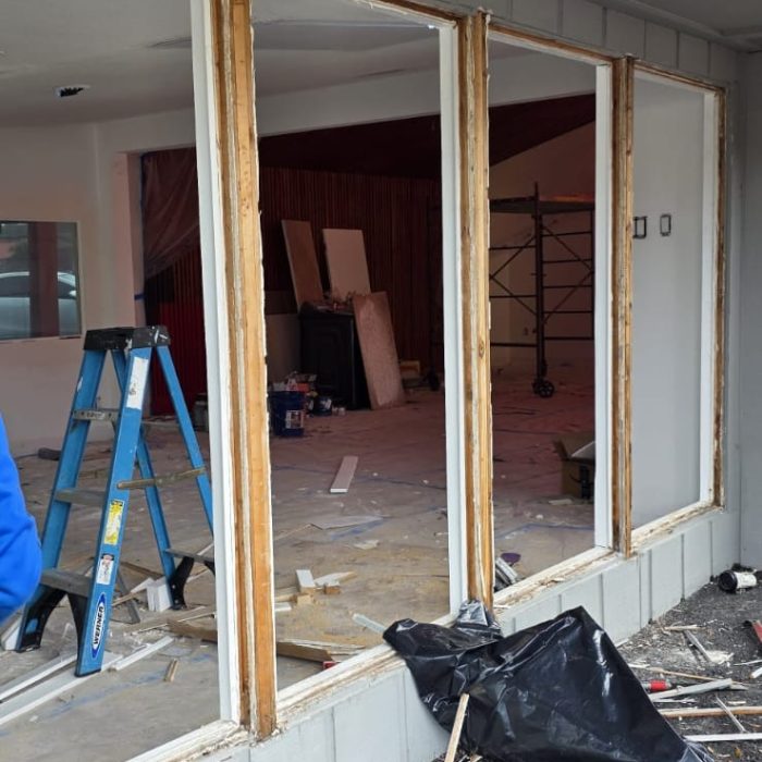 Before - Storefront window glass installation Pr_1