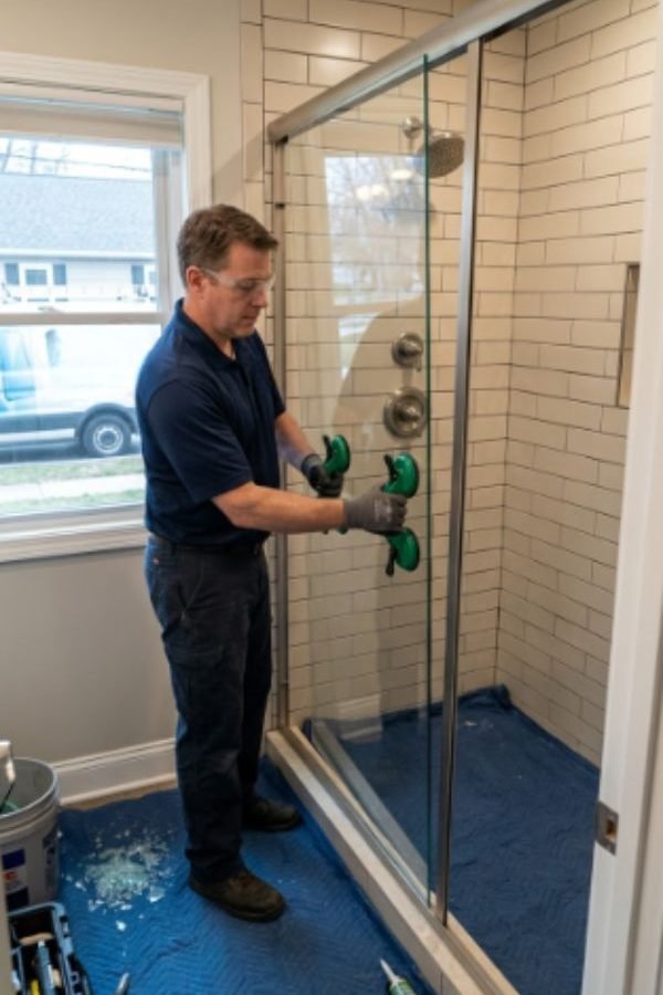 Shower glass replacement services