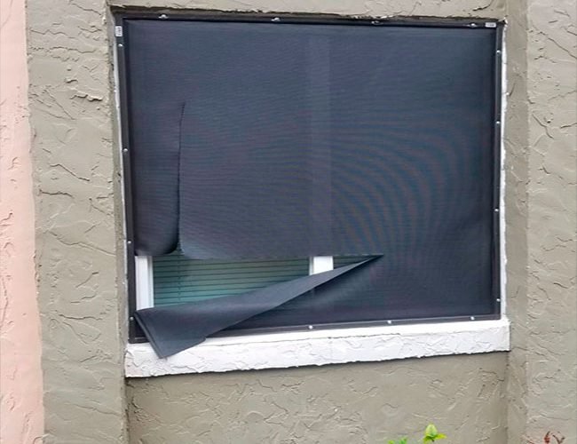Professional Glass repair of office window screens