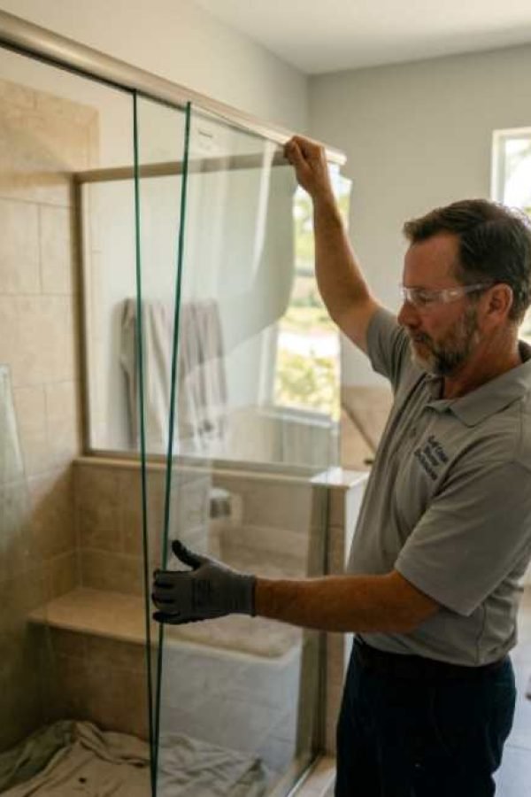 ame-day shower door glass replacement